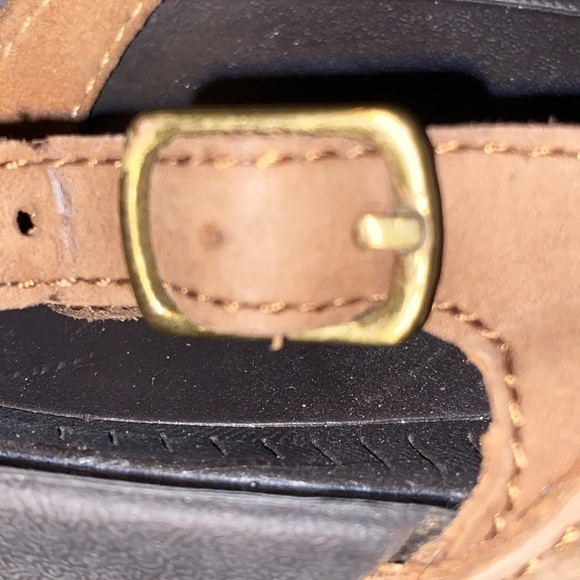 KURU LETTI Women's SIZE 10 BROWN THONG Sandals ANKLE STRAP BRAID DESIGN CLEAN - Picture 9 of 12